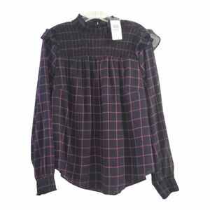 NEW Torrid Crinkle Chiffon Smocked Neck Blouse